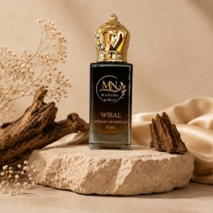MAHABA Wisal Extrait de Parfum 30ml black and gold perfume bottle with luxury packaging